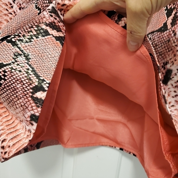 Endless Rose Snakeprint Faux Leather Mini Skirt Size XL - Picture 2 of 7